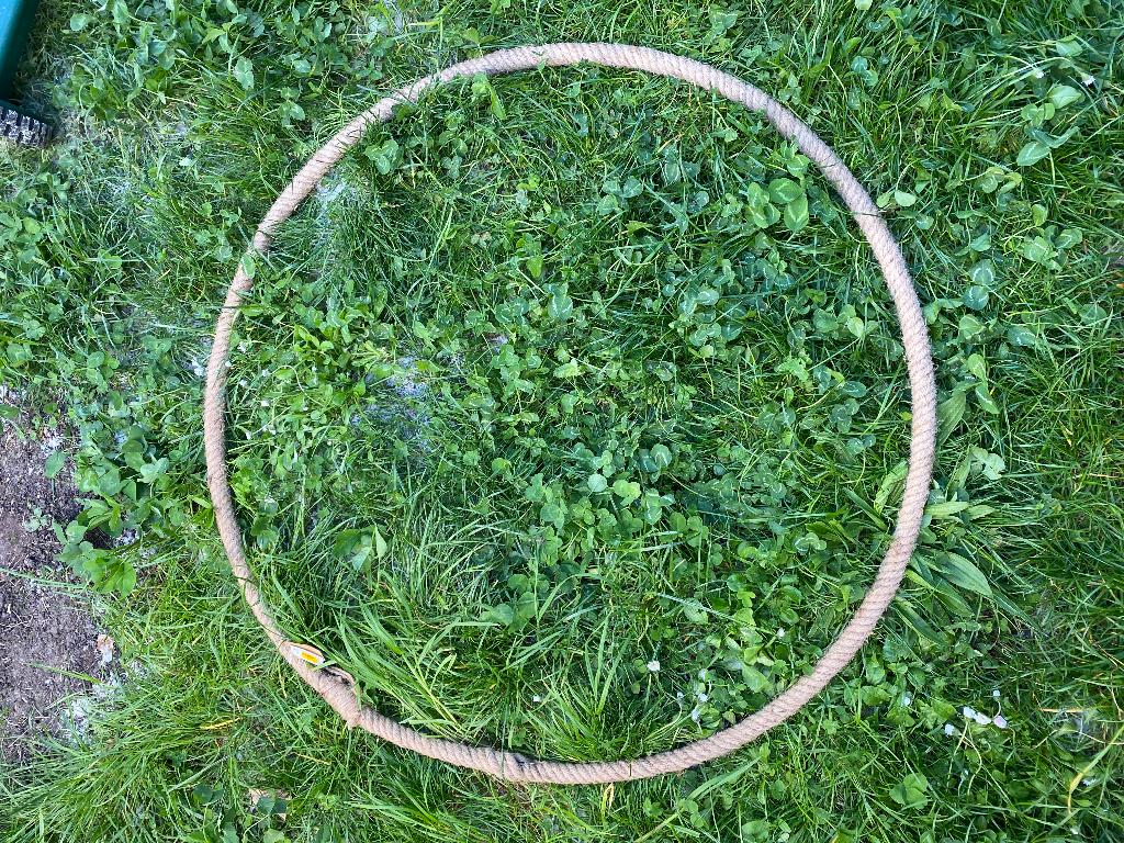 Hoepel touw 1 meter, Hobby en Vrije tijd, Ophalen, Beige, Natuur en Bloemen, Overige merken