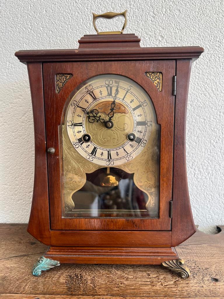 Prachtige Warmink (Wuba) Tafelklok - Fa. J.A. de Grijff & Zn, Ophalen of Verzenden