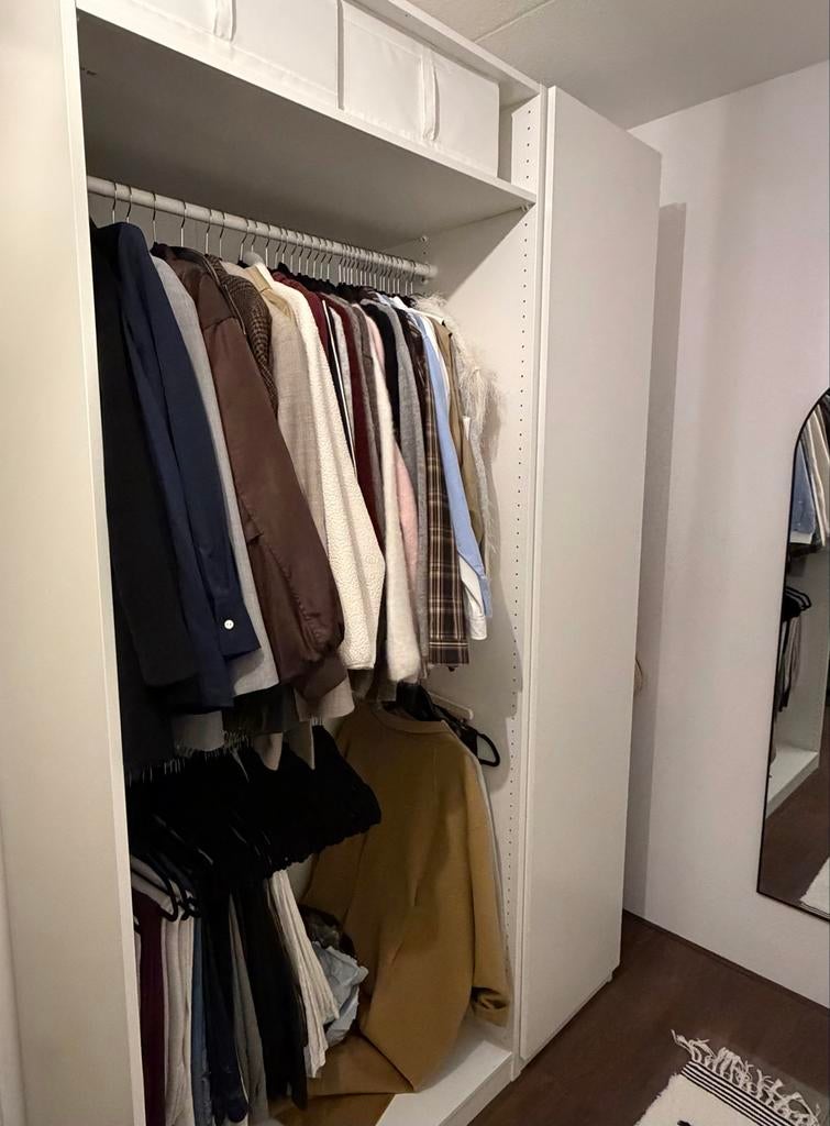 IKEA PAX Fornsand kastdeur wit - 50x229 cm - zonder gaten, Ophalen, Overige materialen, Minder dan 50 cm, 200 cm of meer