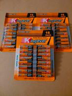 Batterijen: AAA, AA, CR2032 en knoop. 48 AA of AAA 6,-, Ophalen, Nieuw