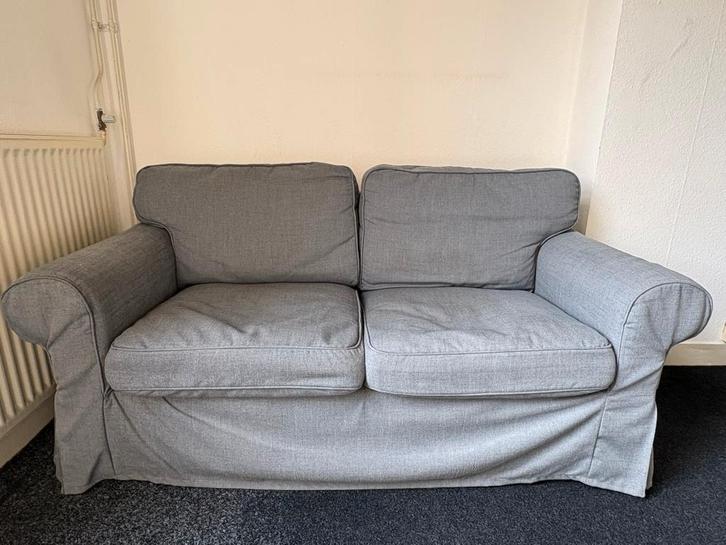 Bank, Huis en Inrichting, Banken | Bankstellen, Gebruikt, Rechte bank, Tweepersoons, 150 tot 200 cm, 75 tot 100 cm, Overige materialen