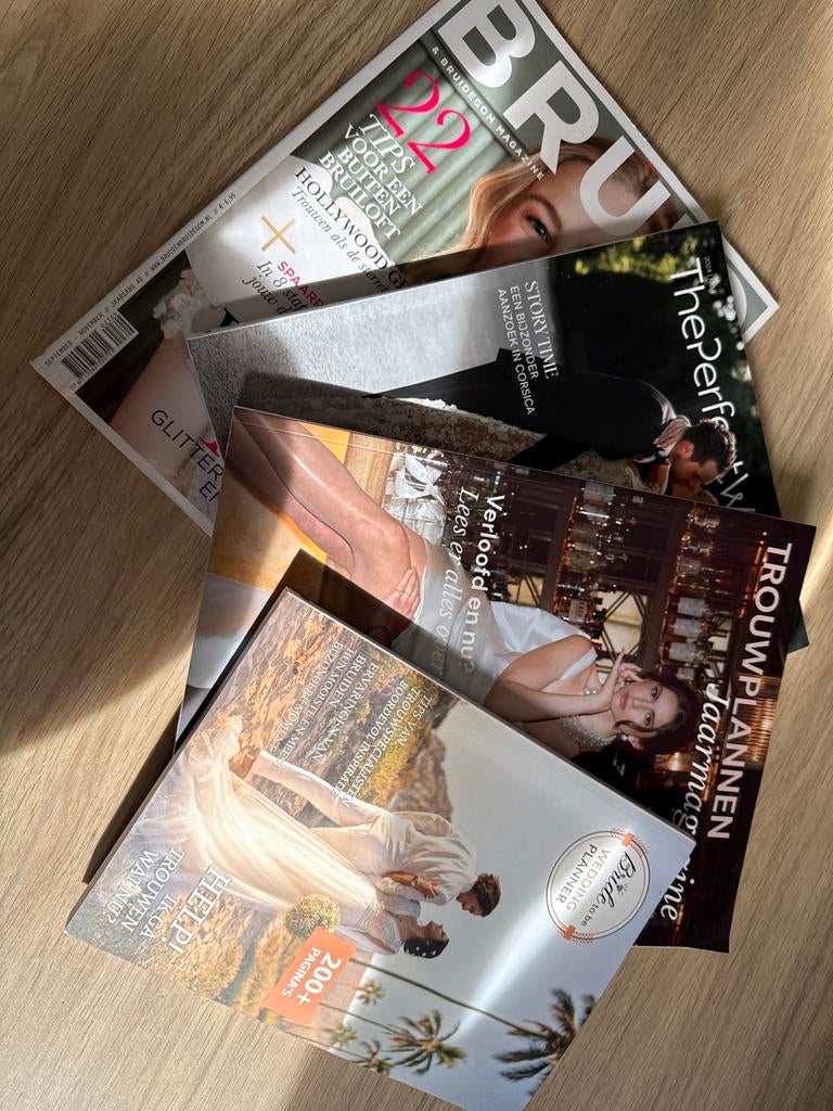 Tijdschriften huwelijk, bruidsmagazines, Ophalen of Verzenden, Zo goed als nieuw, Damesbladen