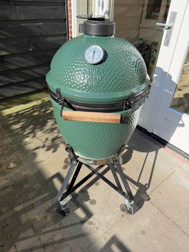 Big Green Egg Large, Ophalen, Zo goed als nieuw, Met accessoires