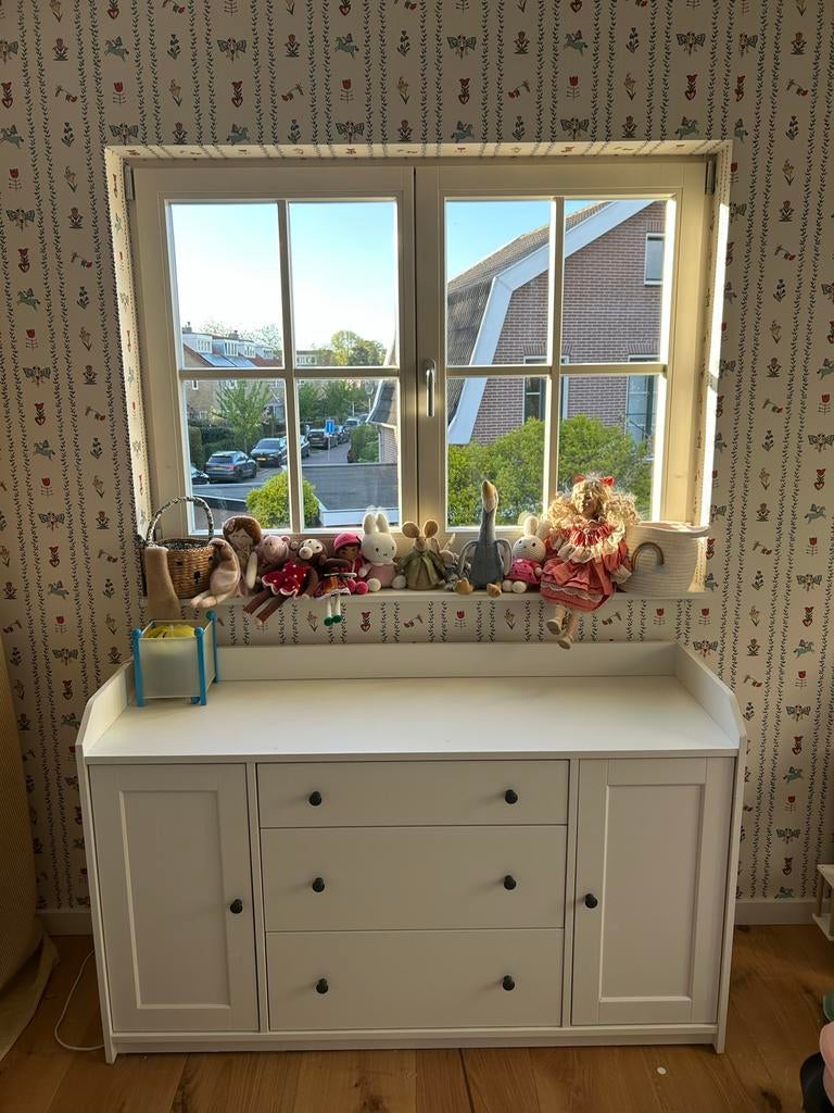 Ikea Hemnes ladekast wit, Ophalen, Gebruikt, 100 tot 150 cm, 3 of 4 laden