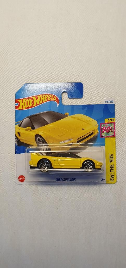 Hot Wheels 90 Acura NSX Yellow, Ophalen of Verzenden, Nieuw, Auto