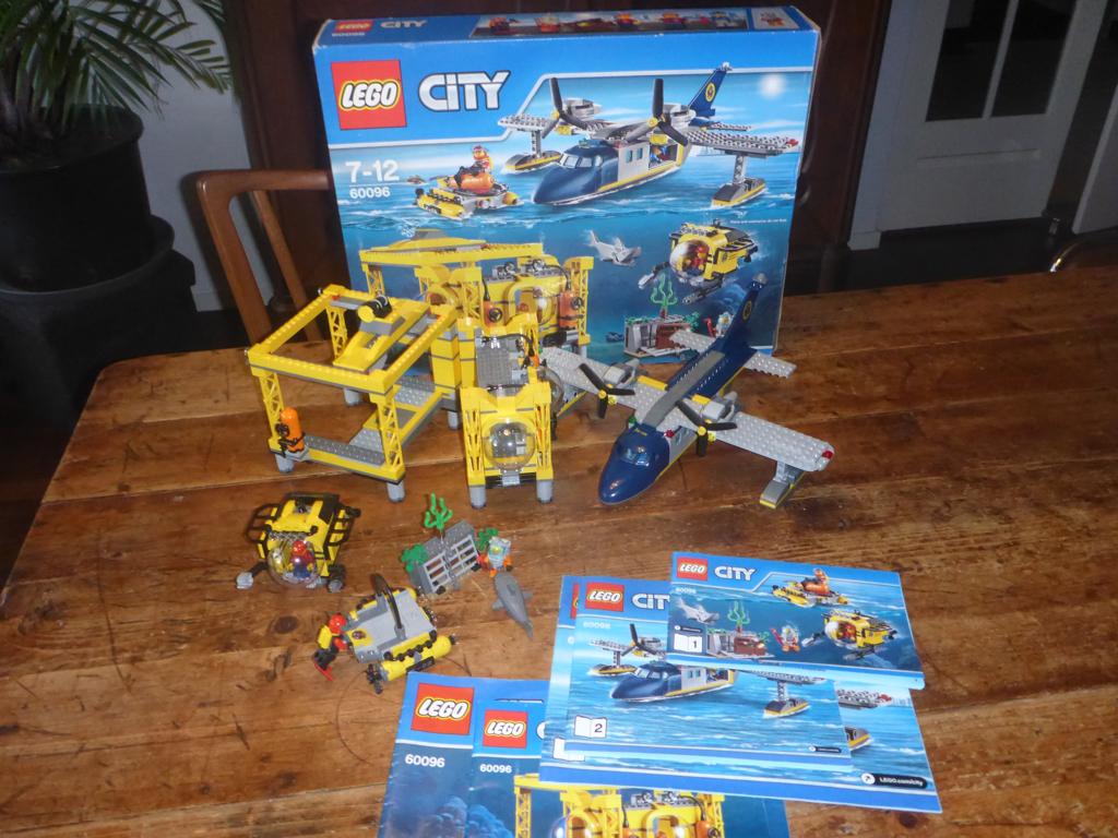 Lego 60092, 60093, 60095 en 60096 Diepzee alle sets, City, Compleet, Lego, Ophalen of Verzenden