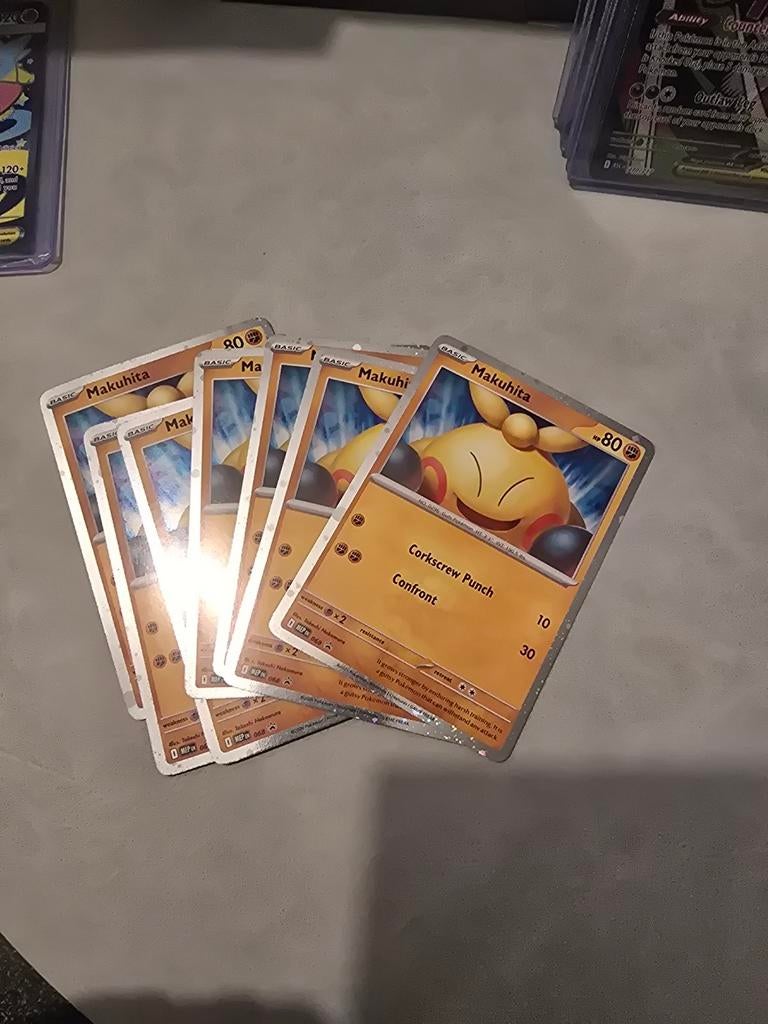 Makuhita Promo Pokémon Kaarten 6 stuks, Ophalen of Verzenden