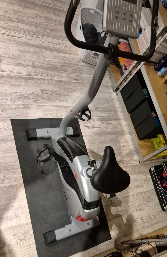 Christopeit Sport EM 3 Hometrainer / Ergometer + beschermmat, Sport en Fitness, Fitnessapparatuur, Gebruikt, Hometrainer, Ophalen