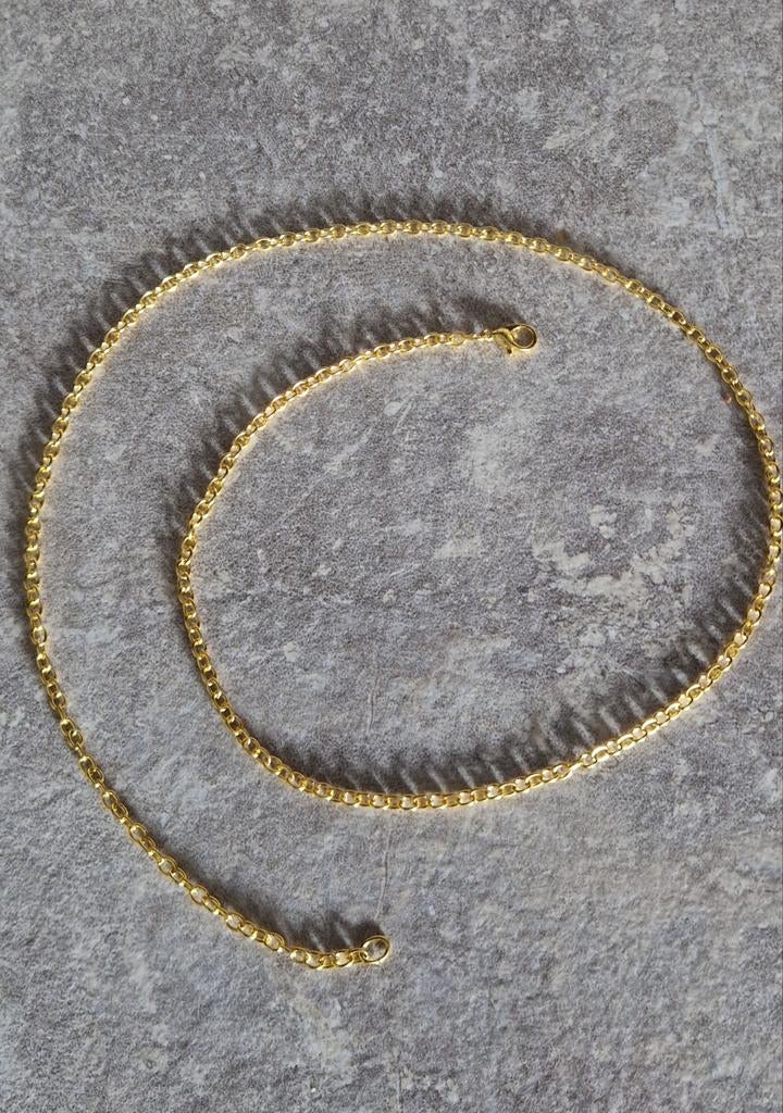 Stoere ketting, Ophalen of Verzenden, Nieuw, Zilver, Overige materialen