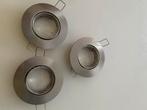 9 RVS spotjes te koop! Zo goed als nieuw! Zie foto’s!, Overige materialen, RVS, Ophalen of Verzenden, Zo goed als nieuw