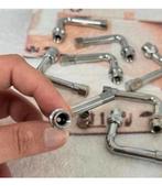 8 Haaks 90 graden Ventiel ventielen chrome chroom motor auto, Nieuw, Ophalen of Verzenden, H, H