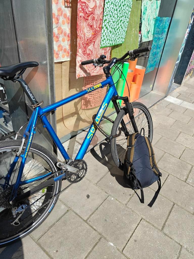 Santos Lichtgewicht Crossfiets met Verende Voorvork, Ophalen, Gebruikt, Velgrem, Santos