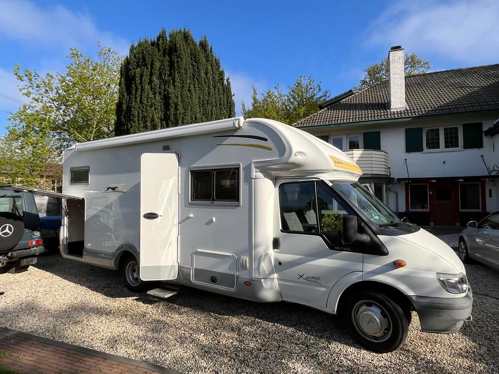 Ford Camper Laika 135T350 Duratork 6 bak Cardan 2006 NW. APK, Caravans en Kamperen, Particulier, Half-integraal, Ford