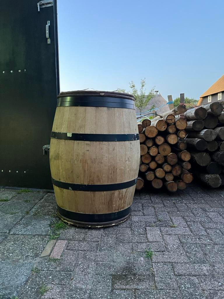 Regenton wijnvat whiskyvat eikenhout wateropvang dompelton, Gerard Krale, Nieuw, Ophalen of Verzenden, Info@gkrale.nl