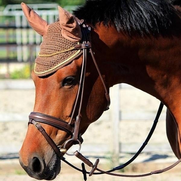 Nieuw oornetje/vliegennetje Bruin maat Full, Dieren en Toebehoren, Paarden en Pony's | Dekens en Dekjes, Nieuw, Ophalen of Verzenden