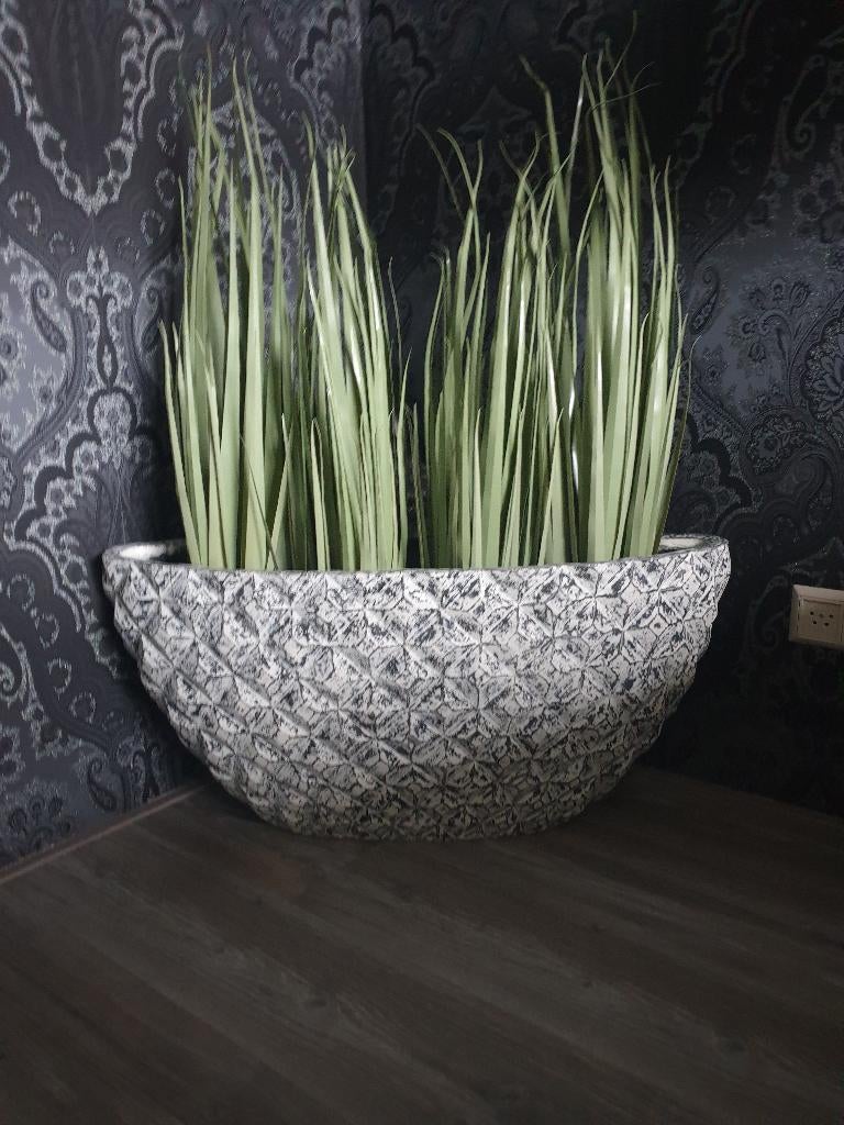 grote ovale bloempot van Intratuin, Tuin en Terras, Bloempotten, Ophalen, Gebruikt, 40 cm of meer, Binnen