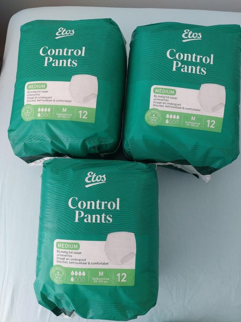 Etos incontinentie broekjes maat Medium  € 4,00 per pak, Ophalen of Verzenden, Nieuw