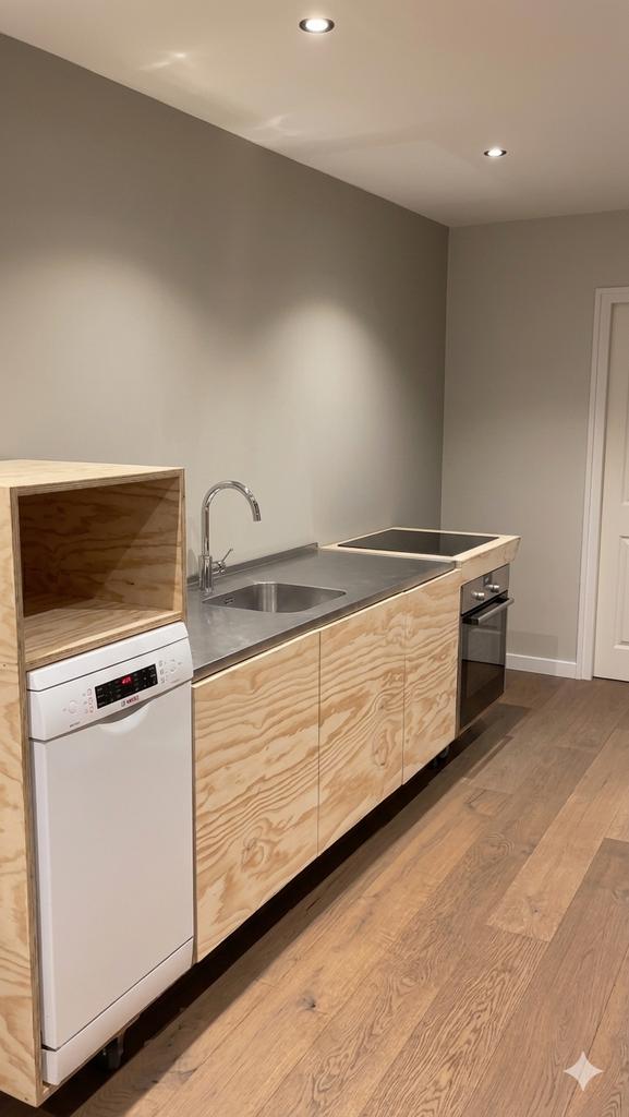 Luxe verrijdbare noodkeuken  - TE HUUR, Huis en Inrichting, Keuken | Complete keukens, Ophalen, Zo goed als nieuw, Staal of Rvs
