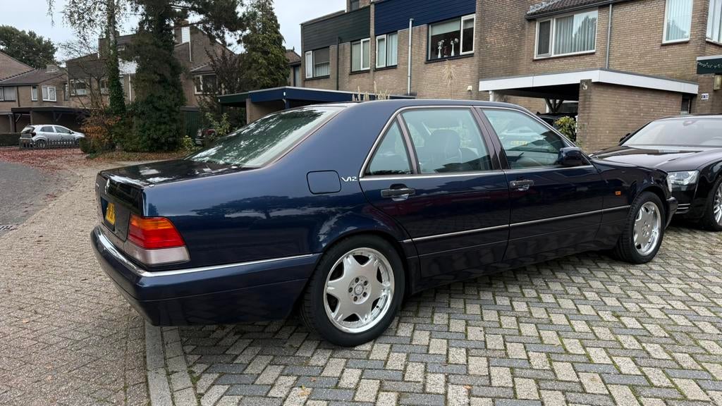 Mercedes S600 SEL W140 V12 126500 km Een zeldzame auto, Auto's, Achterwielaandrijving, 394 pk, 12 cilinders, Blauw