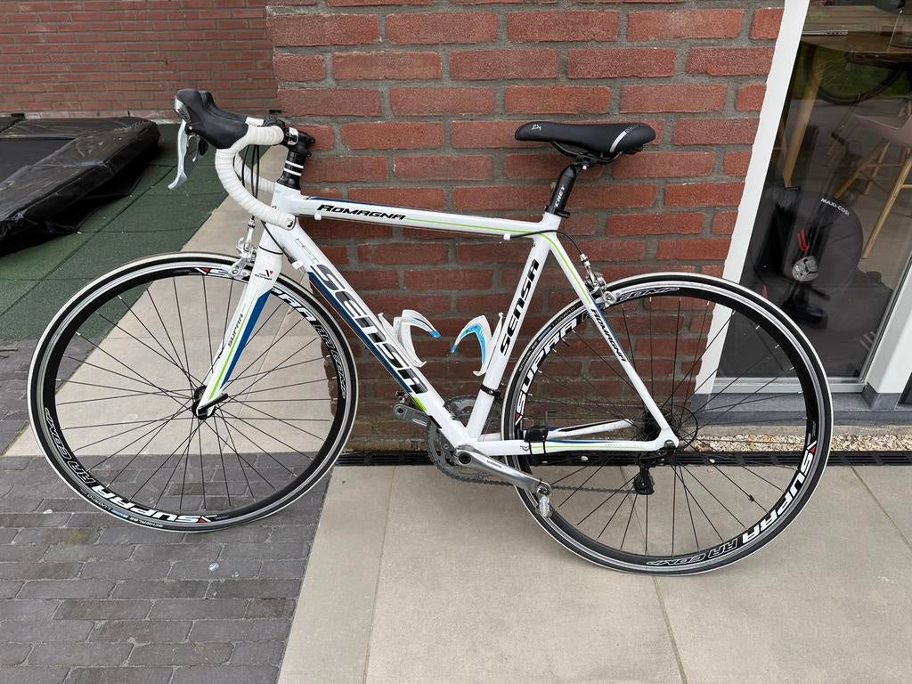 Romagna Sensa maat 54 (+gratis Garmin fietscomputer), Zo goed als nieuw, Meer dan 20 versnellingen, 53 tot 57 cm, Ophalen
