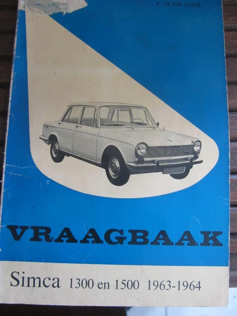 vraagbaak   SIMCA  1300 - 1500  1963 /1964, Ophalen of Verzenden