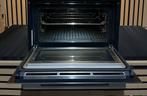 Siemens IQ700 blacksteel combi oven magnetron WIFI/pyrolyse, Refurbished, Oven met grill, Inbouw, 45 tot 60 cm