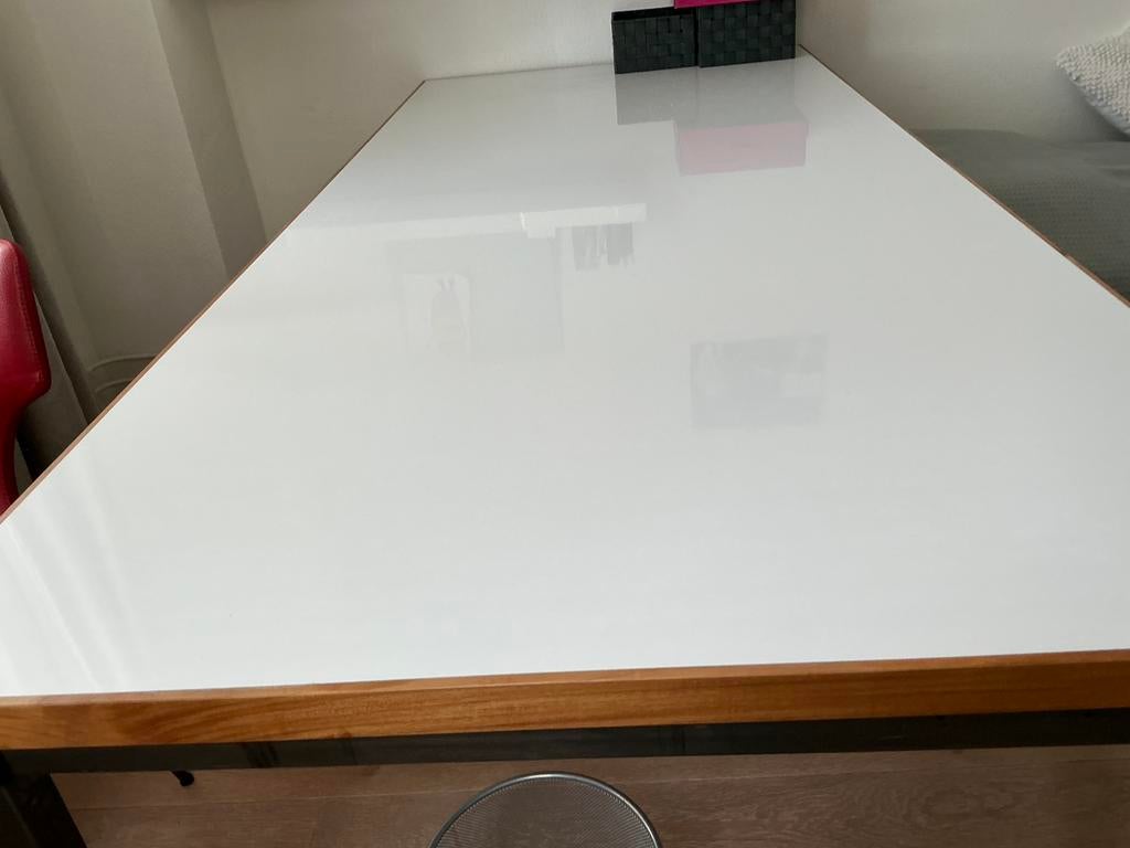 (kantoor) tafel 225 à 100 à 76 (hoog), Huis en Inrichting, Tafels | Eettafels, Ophalen, 200 cm of meer, Zo goed als nieuw, Strak, modern