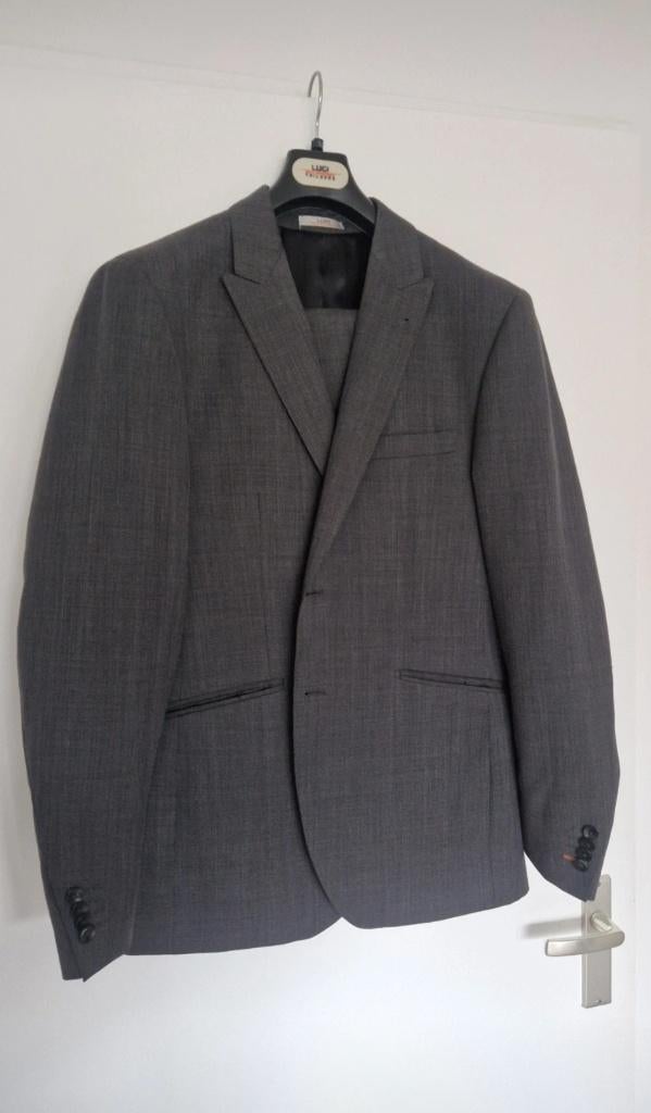 Pak tweedelig antraciet maat 50, Maat 48/50 (M), Luigi, Ophalen of Verzenden, Zo goed als nieuw