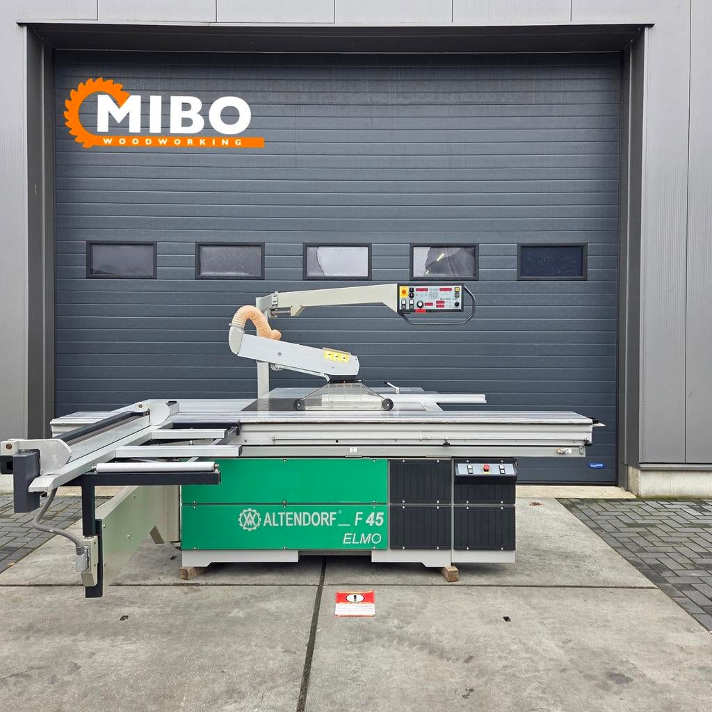 Altendorf F45 Formaatzaag ** Elmo4 ** 4 assen gestuurd, 70 mm of meer, Ophalen of Verzenden, Zo goed als nieuw, 1200 watt of meer