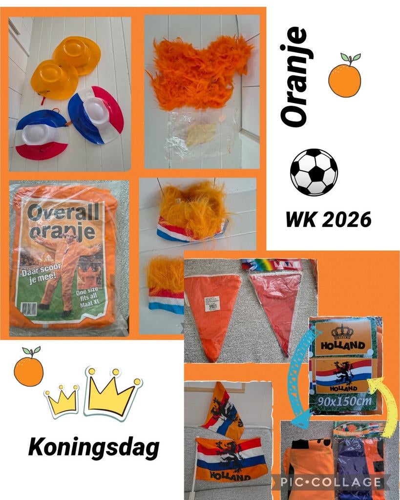Nieuw Set Koningsdag /WK ORANJE  27 april, Ophalen of Verzenden, Nieuw, Oranje of Koningsdag