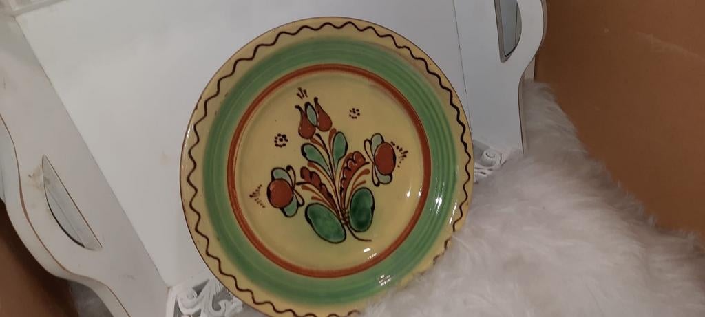 Antiek Hongaars handbeschilderd aardewerk., Antiek en Kunst, Ophalen of Verzenden