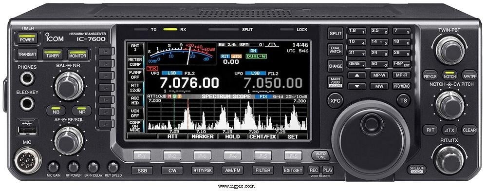 Icom IC-7600 HF Transceiver nette uitvoering 3 mnd Garant, Telecommunicatie, Zenders en Ontvangers, Ophalen of Verzenden, Gebruikt
