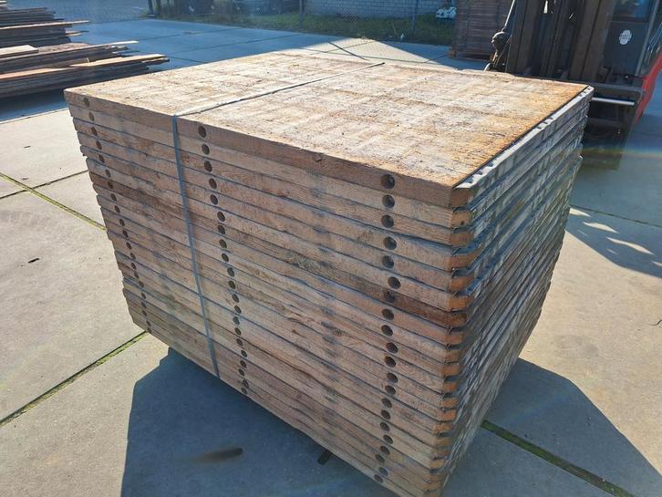 Zeer nette   steenschotten  100x140cm  vlonder terras, Tuin en Terras, Terrasdelen en Vlonders, Hout, Ophalen of Verzenden