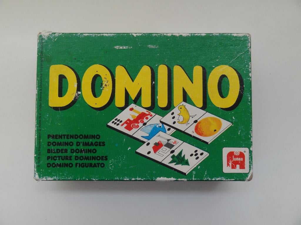 B250 SPEL Prenten domino van Jumbo uit de jaren 70, Een of twee spelers, Ophalen of Verzenden, Gebruikt, Jumbo