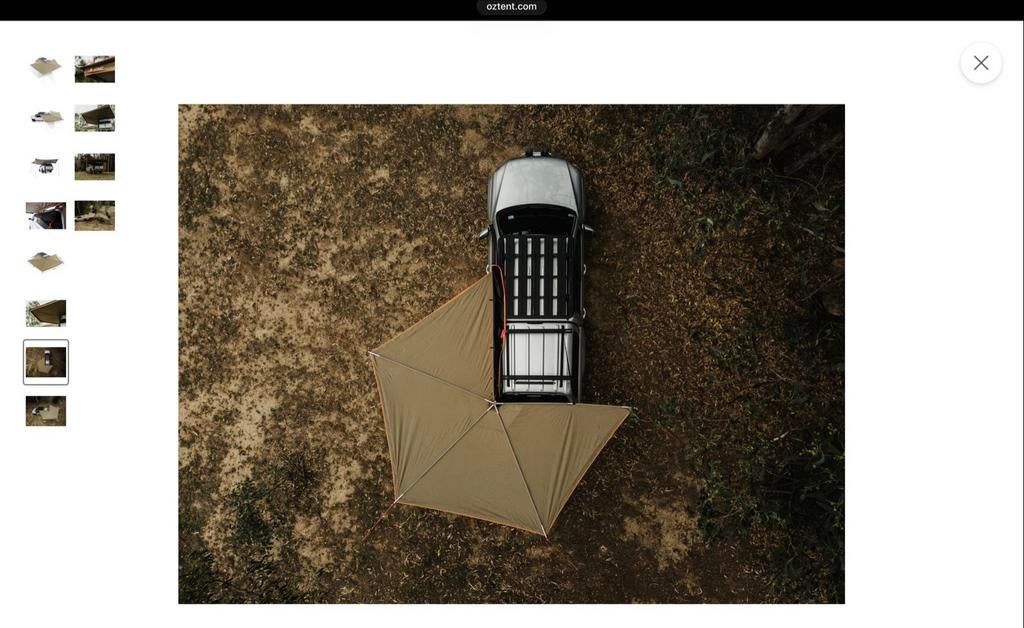 Foxwing 270 Luifel met 3 zijluifels, Ophalen, Gebruikt, Polyester, Overige merken