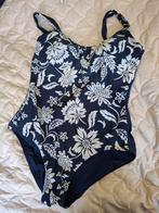 Mooi donkerblauw Livera badpak 42, Ophalen of Verzenden, Zo goed als nieuw, Blauw, Badpak