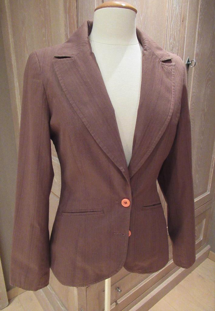 Bruin katoenen InWear jasje / blazer, mt 36/38, Kleding | Dames, Jasjes, Kostuums en Pakken, Nieuw, Jasje, Maat 38/40 (M), Bruin