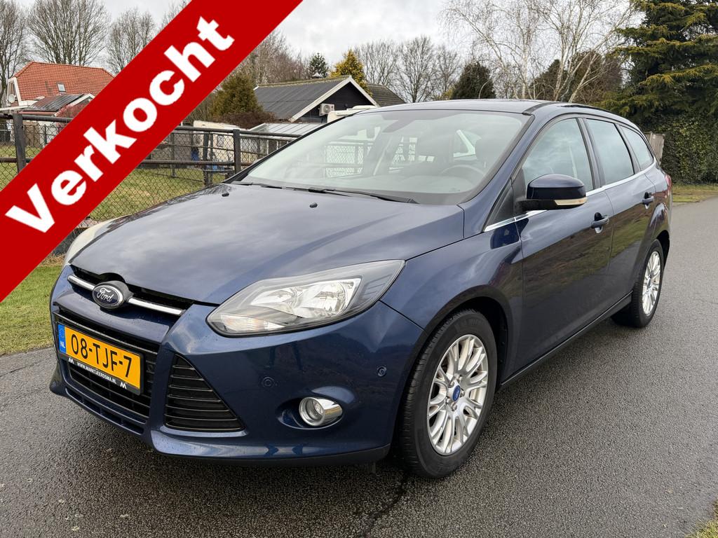 Ford FOCUS Wagon 1.6 EcoBoost Lease Titanium NAVI/PDC/ECC/CR, Gebruikt, Zwart, 4 cilinders, 150 pk