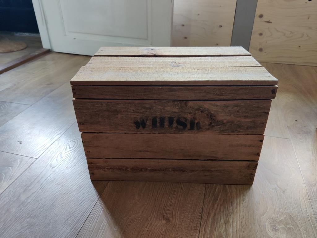Houten kistje met Whiskey opdruk., Ophalen, Minder dan 50 cm, Minder dan 50 cm, Minder dan 50 cm