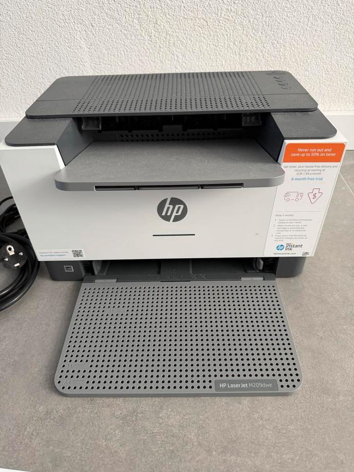 HP LaserJet M209dwe printer met inktcartridges en kabels, Computers en Software, Printers, Zo goed als nieuw, Printer, Laserprinter