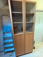IKEA Kast met glazen deuren - Ideaal voor boeken of servies, Ophalen, Gebruikt, 200 cm of meer, 50 tot 100 cm