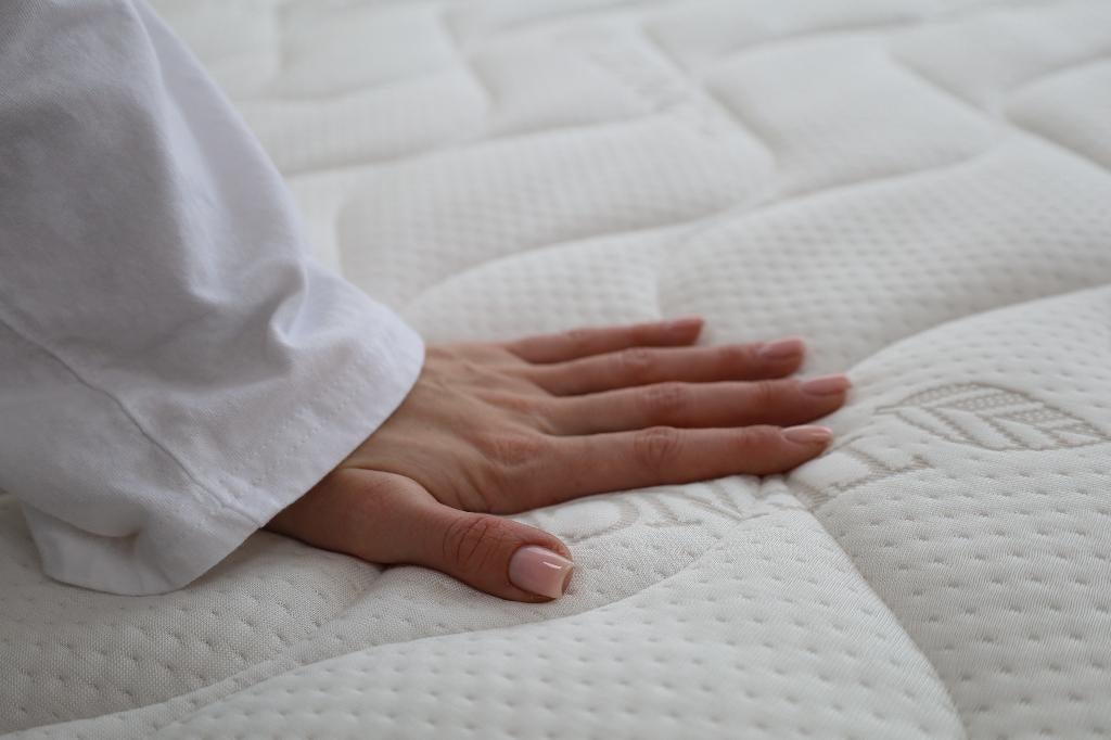 Topmatras Traagschuim / Latex – Tencel Hoes – Luxe Topper, Ophalen of Verzenden, Matras, 180 cm, 200 cm