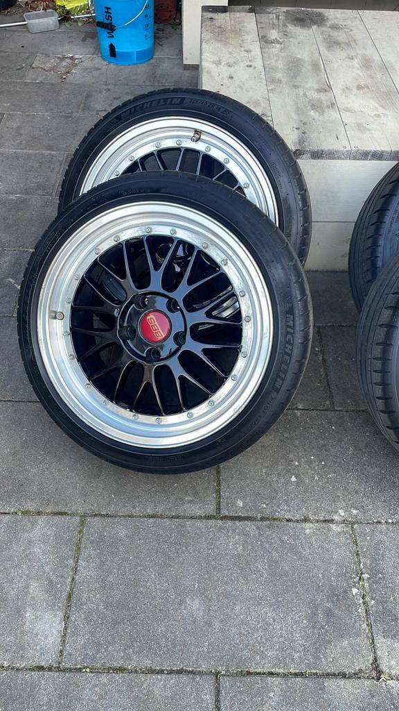 Imitatie BBS Le Mans velgen 5x120 18 inch, Auto-onderdelen, Banden en Velgen, Banden en Velgen, Zomerbanden, 18 inch, 225 mm, Gebruikt