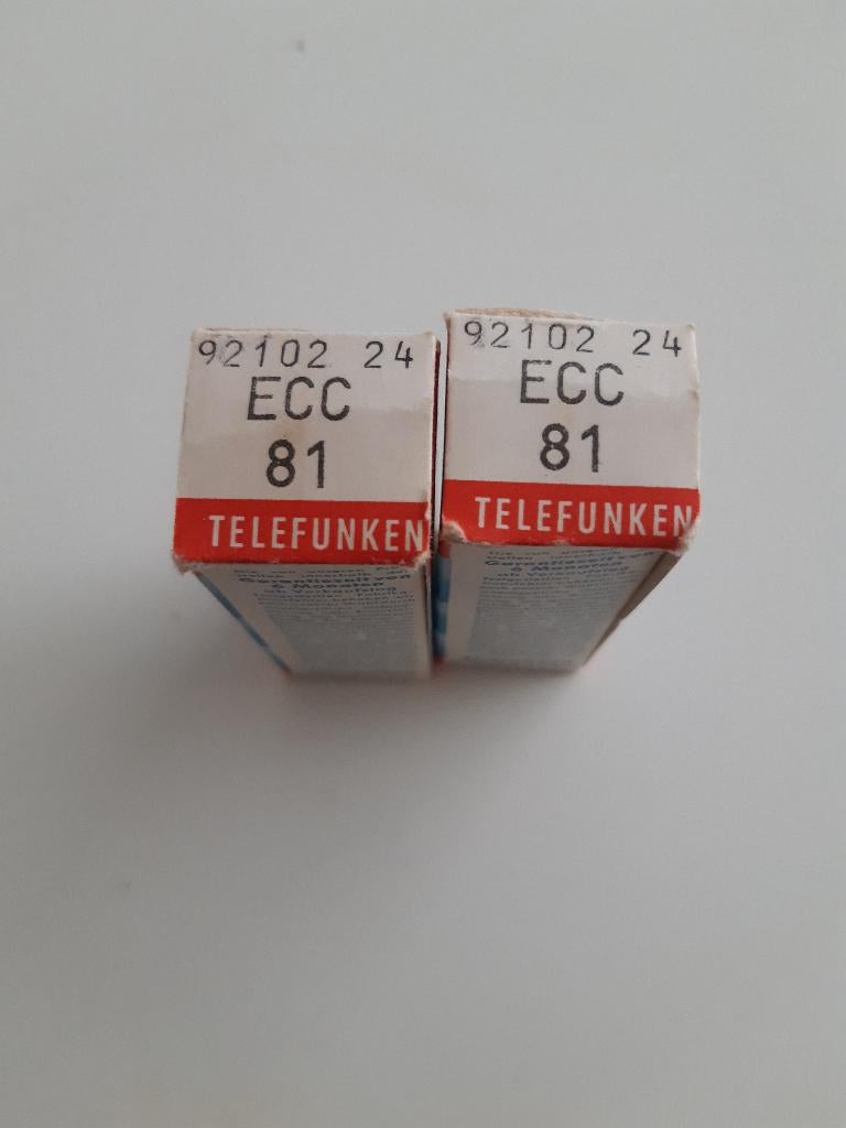 2 paar Telefunken ECC81, Ophalen of Verzenden, Buis of Buizen