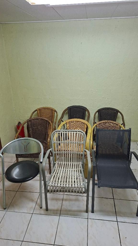 horeca uitverkoop opheffing terrasstoelen terrastafel handel, Ophalen, Zo goed als nieuw, Wicker, Stapelbaar