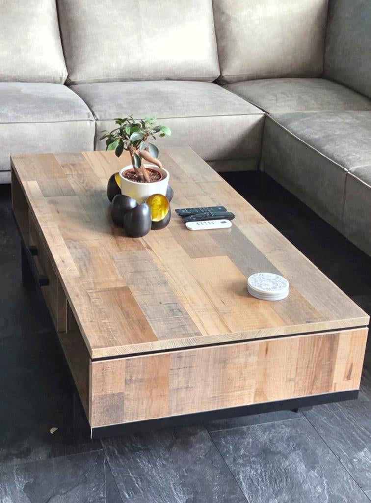 Salontafel, Huis en Inrichting, 100 tot 150 cm, Zo goed als nieuw, Minder dan 50 cm, Rechthoekig