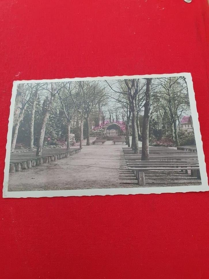 Ansichtkaart Kruiswegpark Kapel O.L. Vrouw in 't Zand, Verzenden, 1940 tot 1960, Gelopen, Limburg