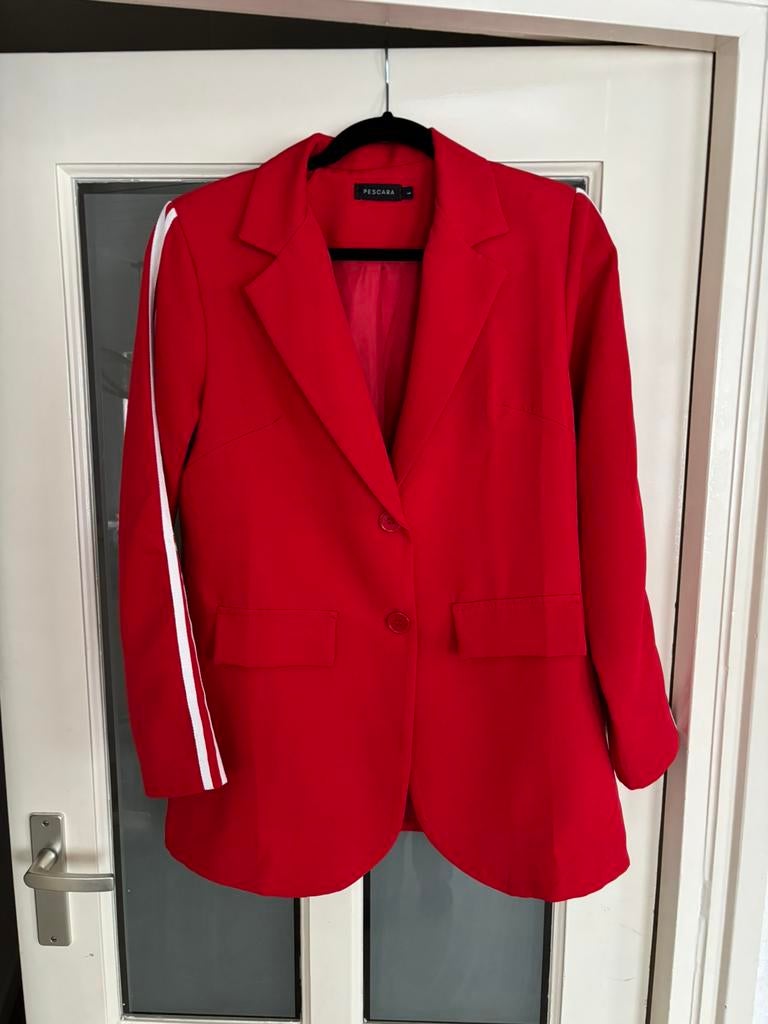 Nieuwe rode blazer Pescara mt l, Maat 38/40 (M), Nieuw, Ophalen of Verzenden, Jasje