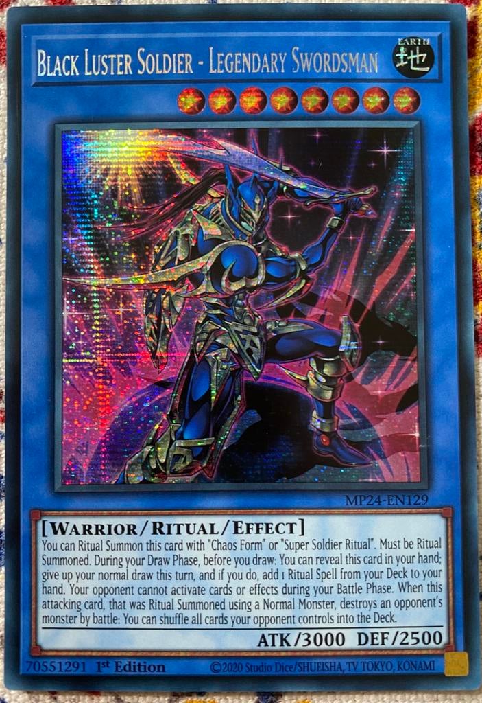 Yu-Gi-Oh! Black Luster Soldier - Legendary Swordsman MP24 !, Hobby en Vrije tijd, Verzamelkaartspellen | Yu-gi-Oh!, Ophalen of Verzenden