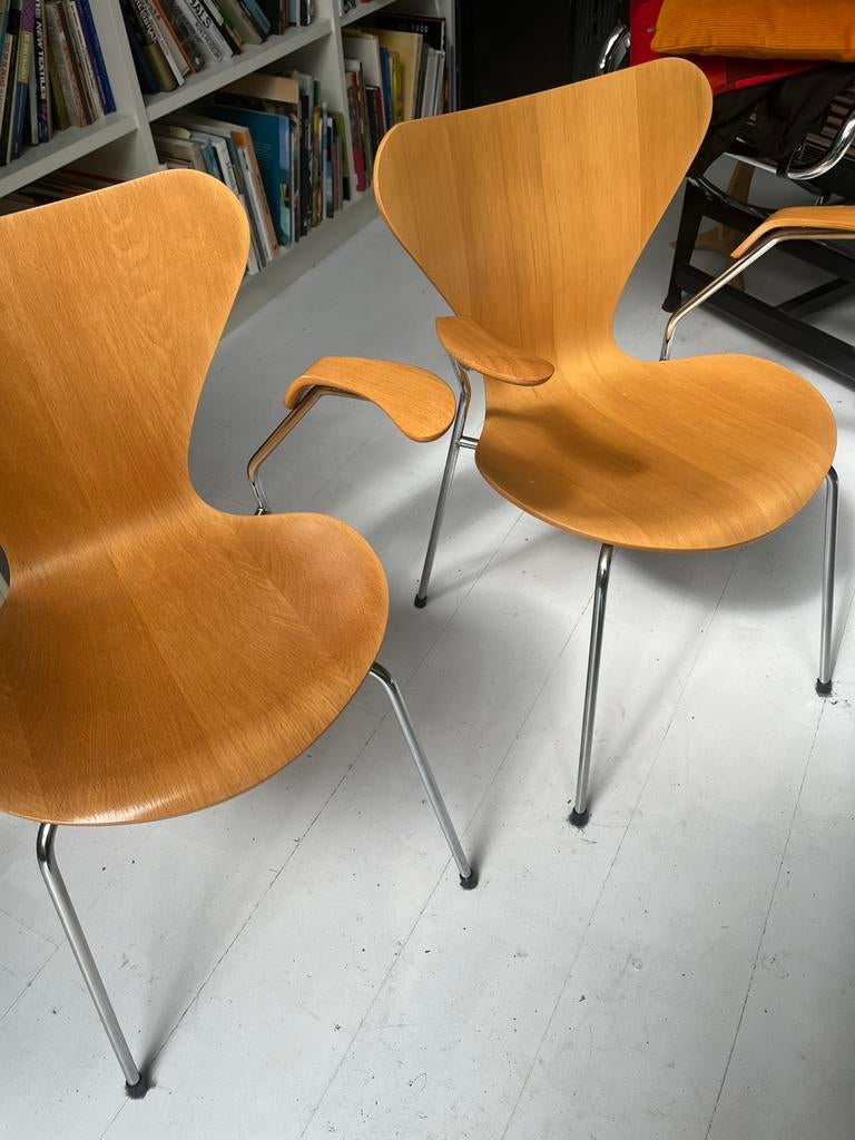 Fritz Hansen stoelen 4 stuks mooie staat !, Ophalen of Verzenden, Zo goed als nieuw